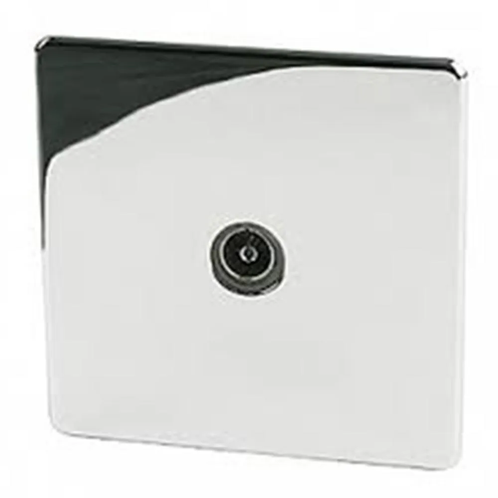 Crabtree Platinum 7765-HPC Tv Socket Highly Polished Chrome
