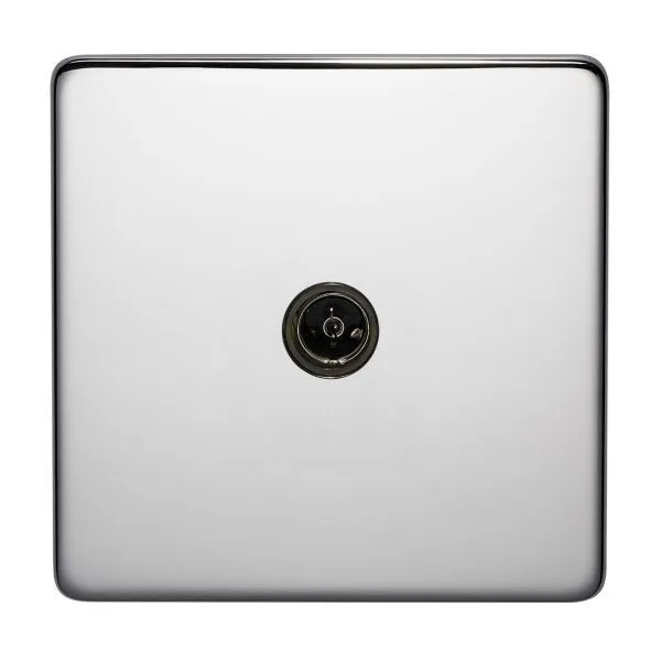 Crabtree Platinum 7765-HPC Tv Socket Highly Polished Chrome