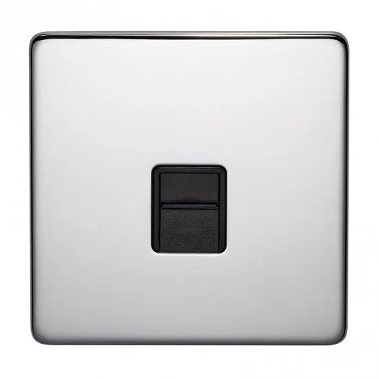 Crabtree Platinum 7784-HPC Telephone Socket Master Highly Polished Chrome
