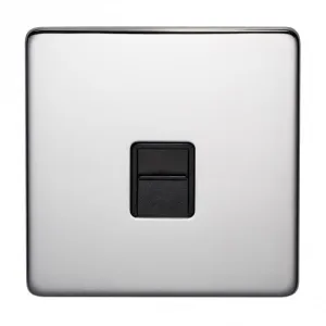 Crabtree Platinum 7784-HPC Telephone Socket Master Highly Polished Chrome