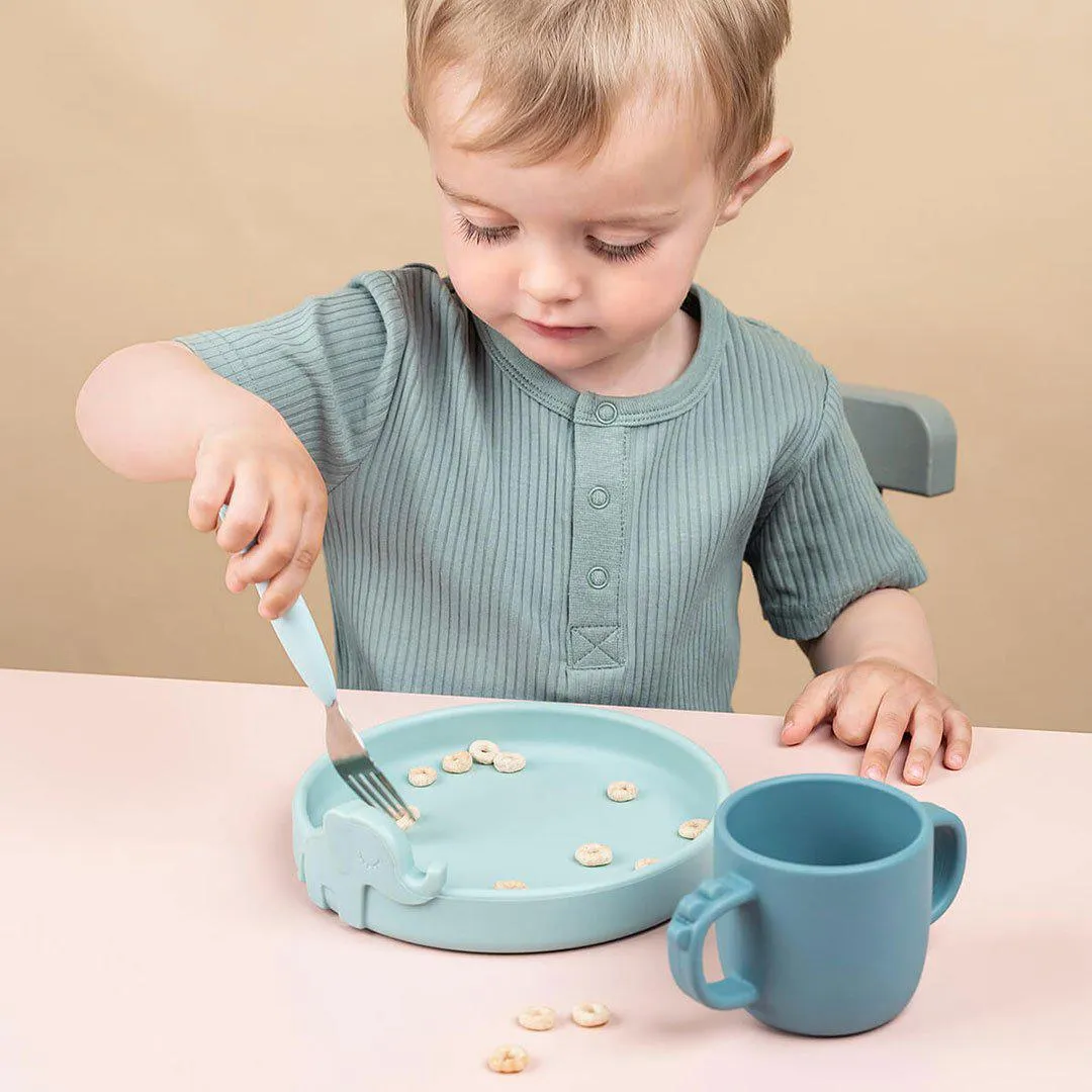Done by Deer Peekaboo Dinner Set - Deer Friends - Blue