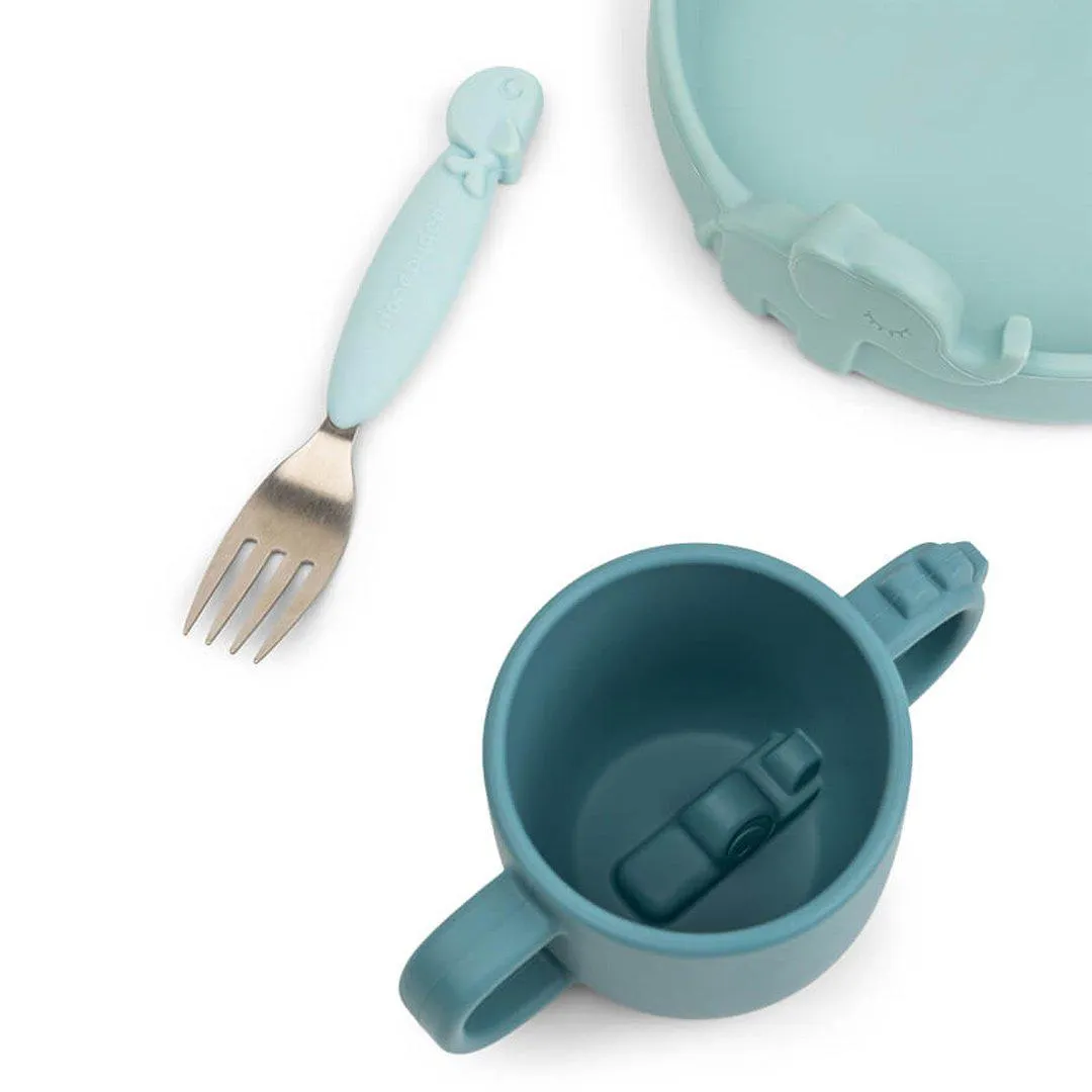 Done by Deer Peekaboo Dinner Set - Deer Friends - Blue