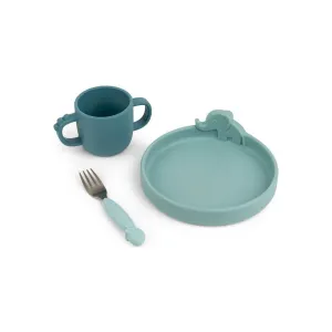 Done by Deer Peekaboo Dinner Set - Deer Friends - Blue