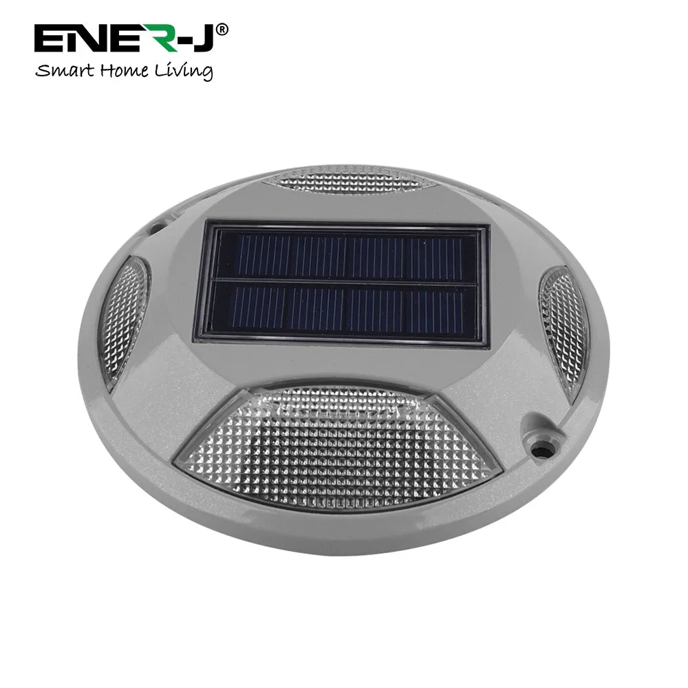 Ener J Smart Solar Powered LED Floor Lights 6000K   Blue- 2 Piece