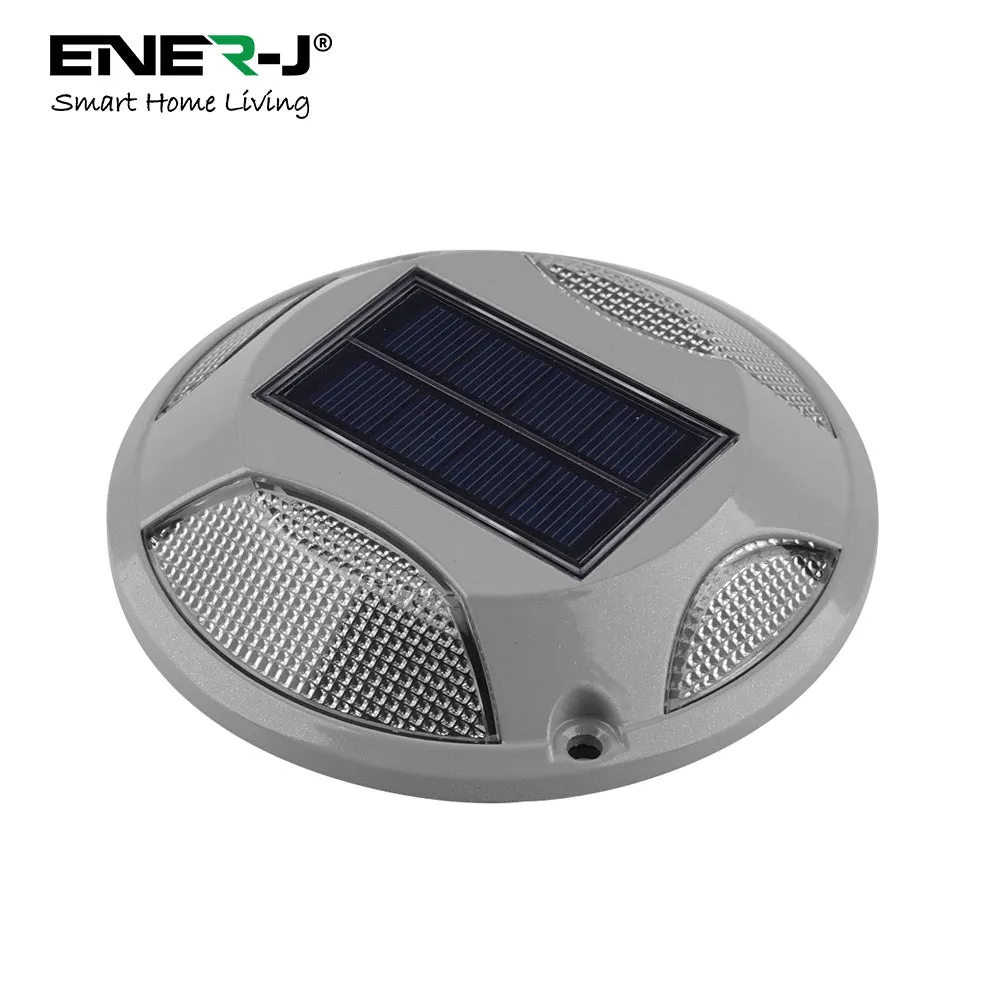 Ener J Smart Solar Powered LED Floor Lights 6000K   Blue- 2 Piece