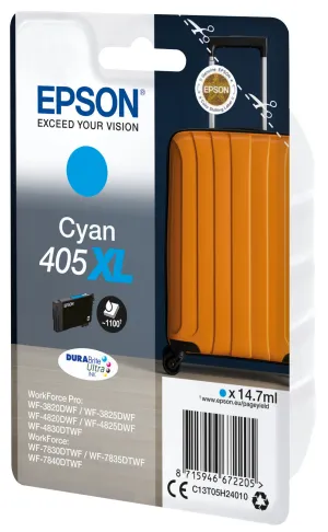 Epson 405XL DURABrite Ultra Ink ink cartridge 1 pc(s) Original High (XL) Yield Cyan
