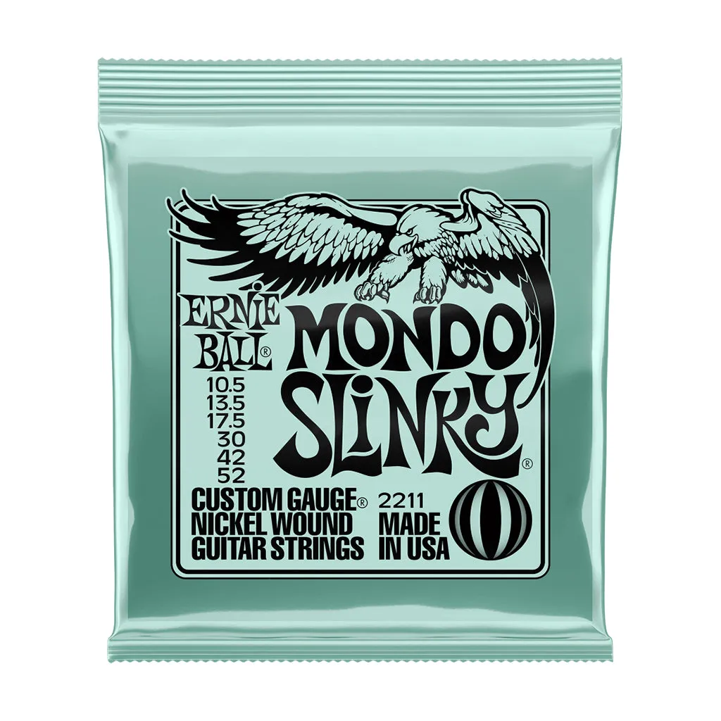 Ernie Ball Mondo Slinky Nickel Wound Electric Guitar Strings, 10.5-52 Gauge