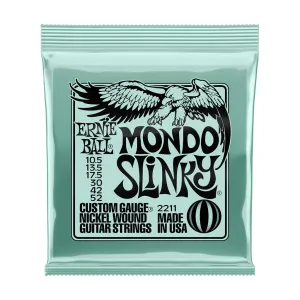 Ernie Ball Mondo Slinky Nickel Wound Electric Guitar Strings, 10.5-52 Gauge
