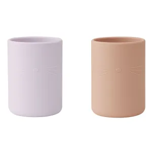 Ethan Silicone Cat Cup Set | Rose Mix | 2 Pack