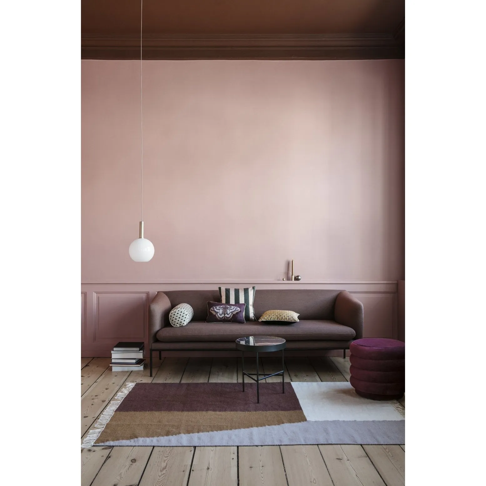 Ferm Living Kelim Carpet Borders, 160x250cm