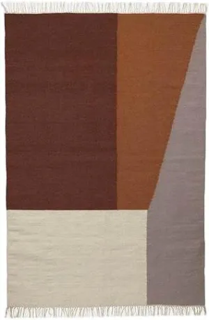 Ferm Living Kelim Rug Borders, 140x200cm