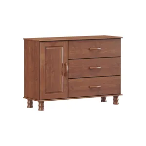 Finestra Bronze Line Solid Wood 3 Drawer 1 Door Chest L1173 x W400 x H885mm Imbuya