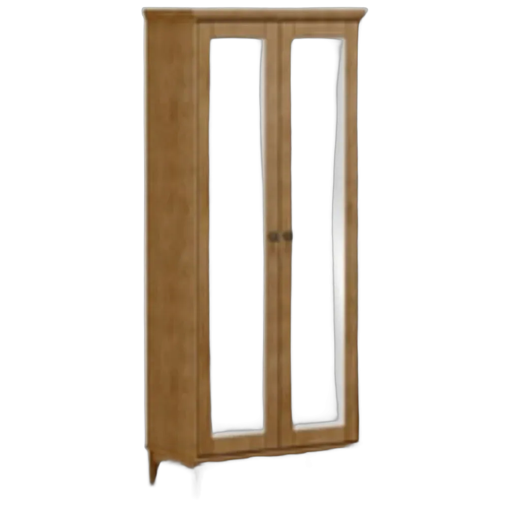 Finestra Prata 2 Door Closet with Mirror L820 x W430 x H1775mm Freijo No Warranty