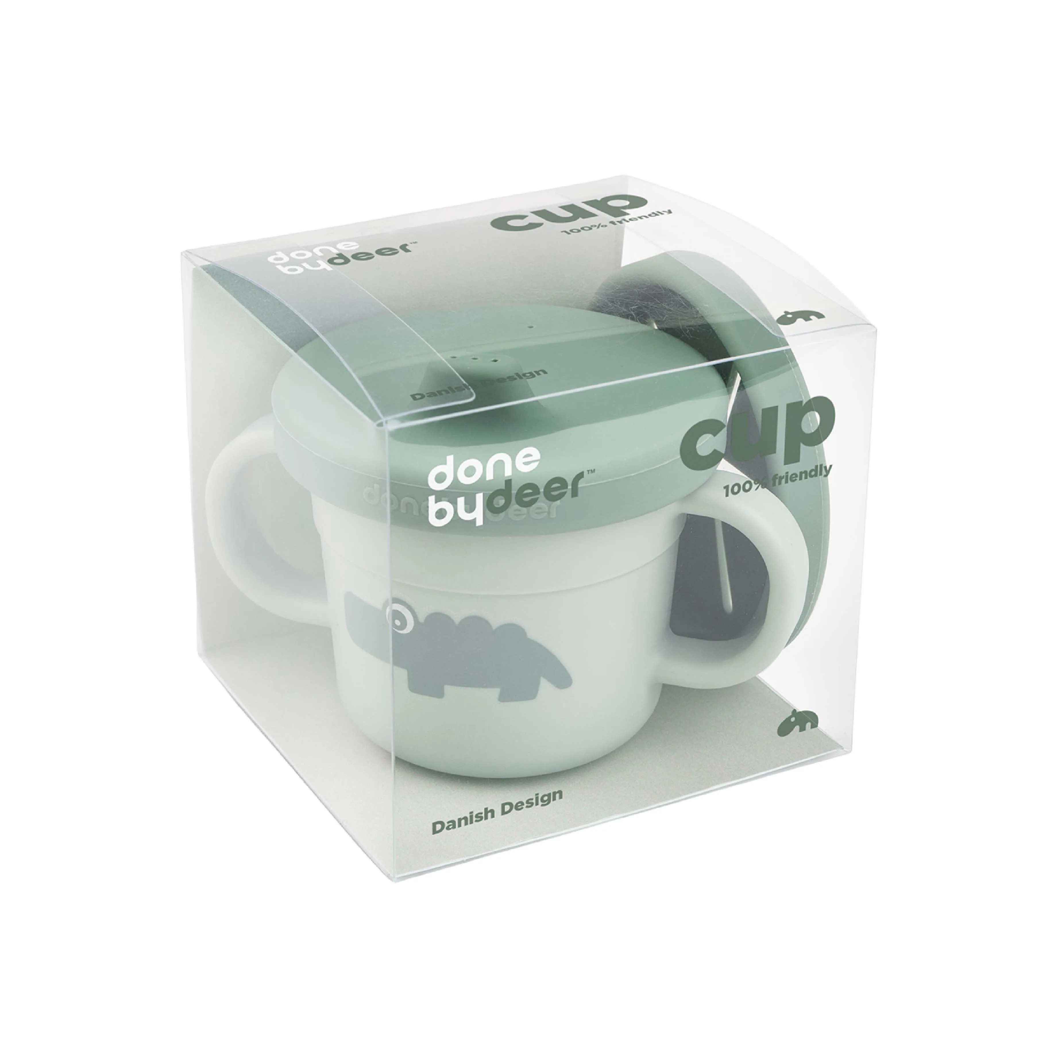 Foodie Spout/Snack Cup | Croco | Green