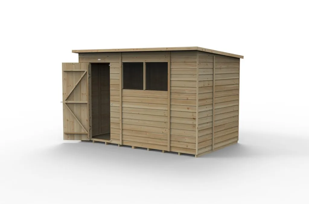 Forest Garden 4life Pent Shed 10x6 with 2 Windows