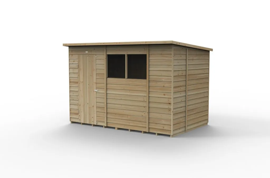 Forest Garden 4life Pent Shed 10x6 with 2 Windows