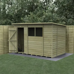 Forest Garden 4life Pent Shed 10x6 with 2 Windows