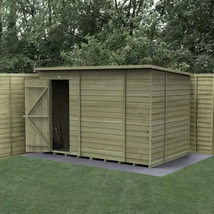 Forest Garden 4life Pent Shed 10x6 without Windows