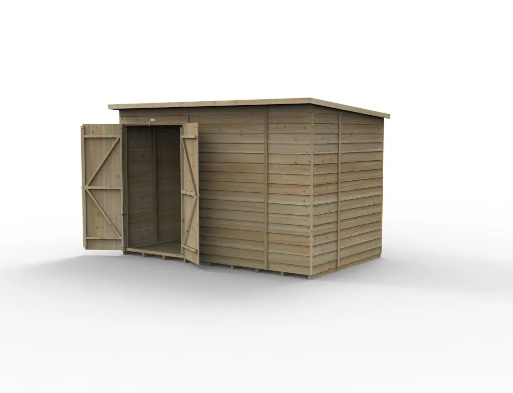Forest Garden 4life Pent Shed 10x6 without Windows