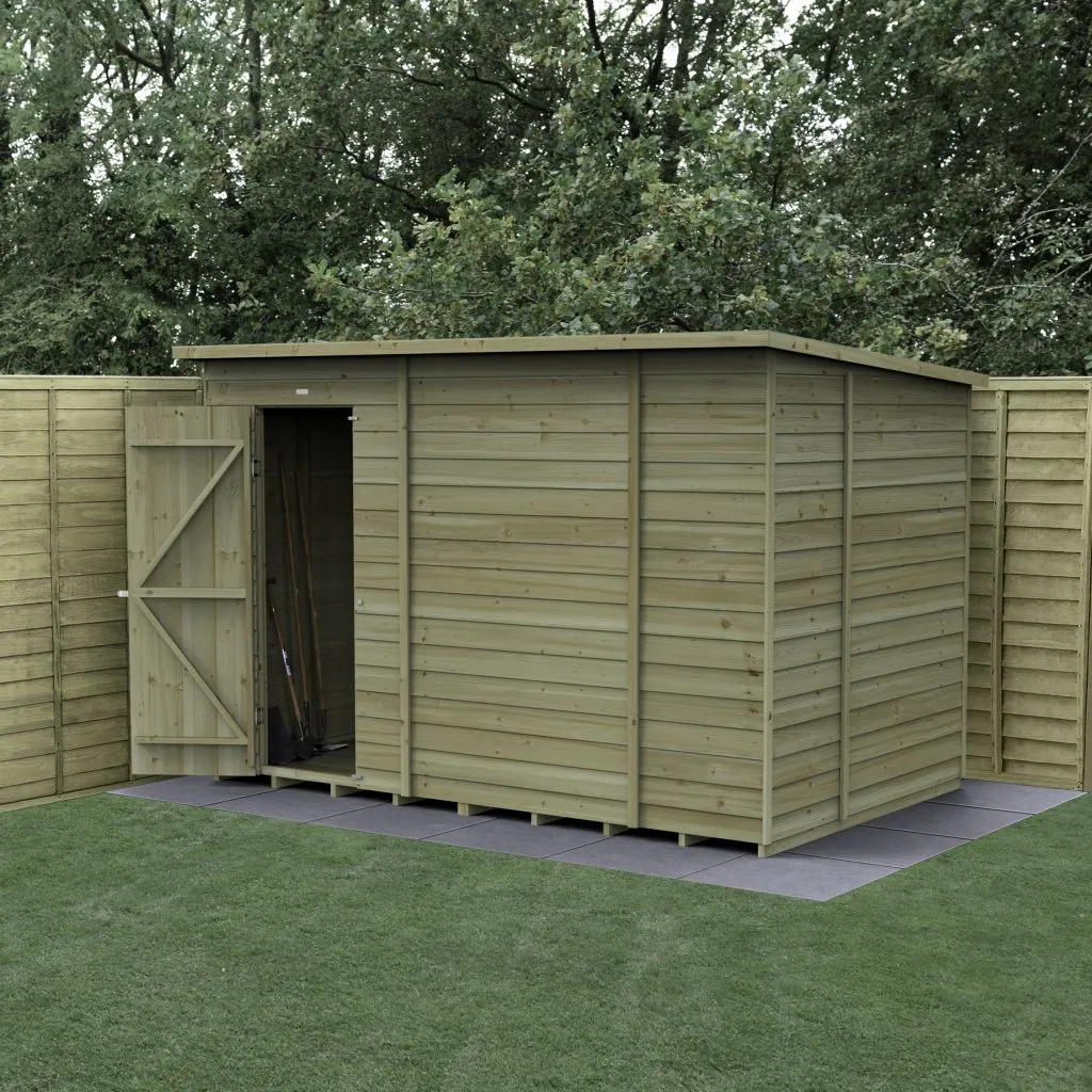 Forest Garden 4life Pent Shed 10x6 without Windows