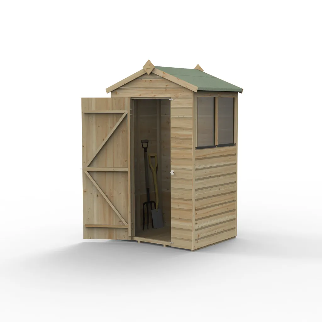 Forest Garden Beckwood 4x3 Apex Shed with 2 Windows