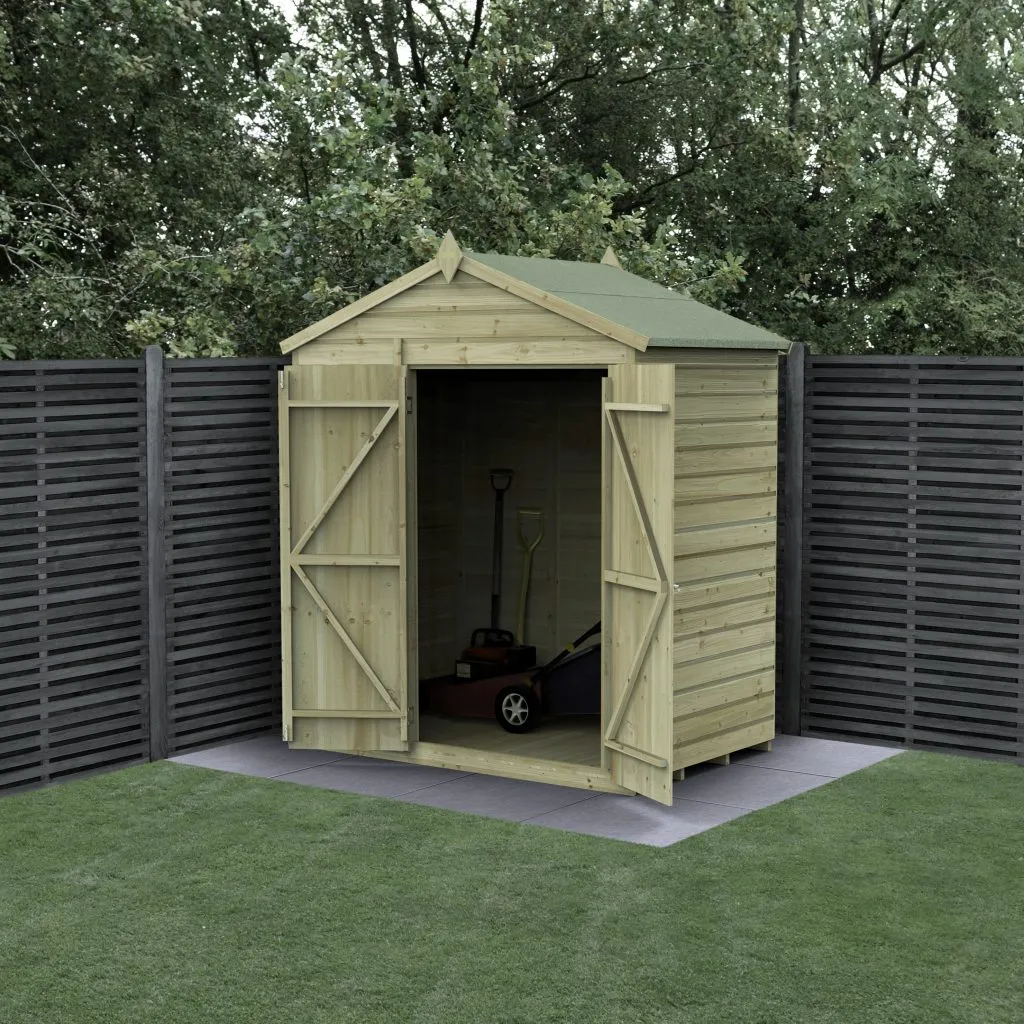Forest Garden Beckwood 6x4 Apex Shed without Windows
