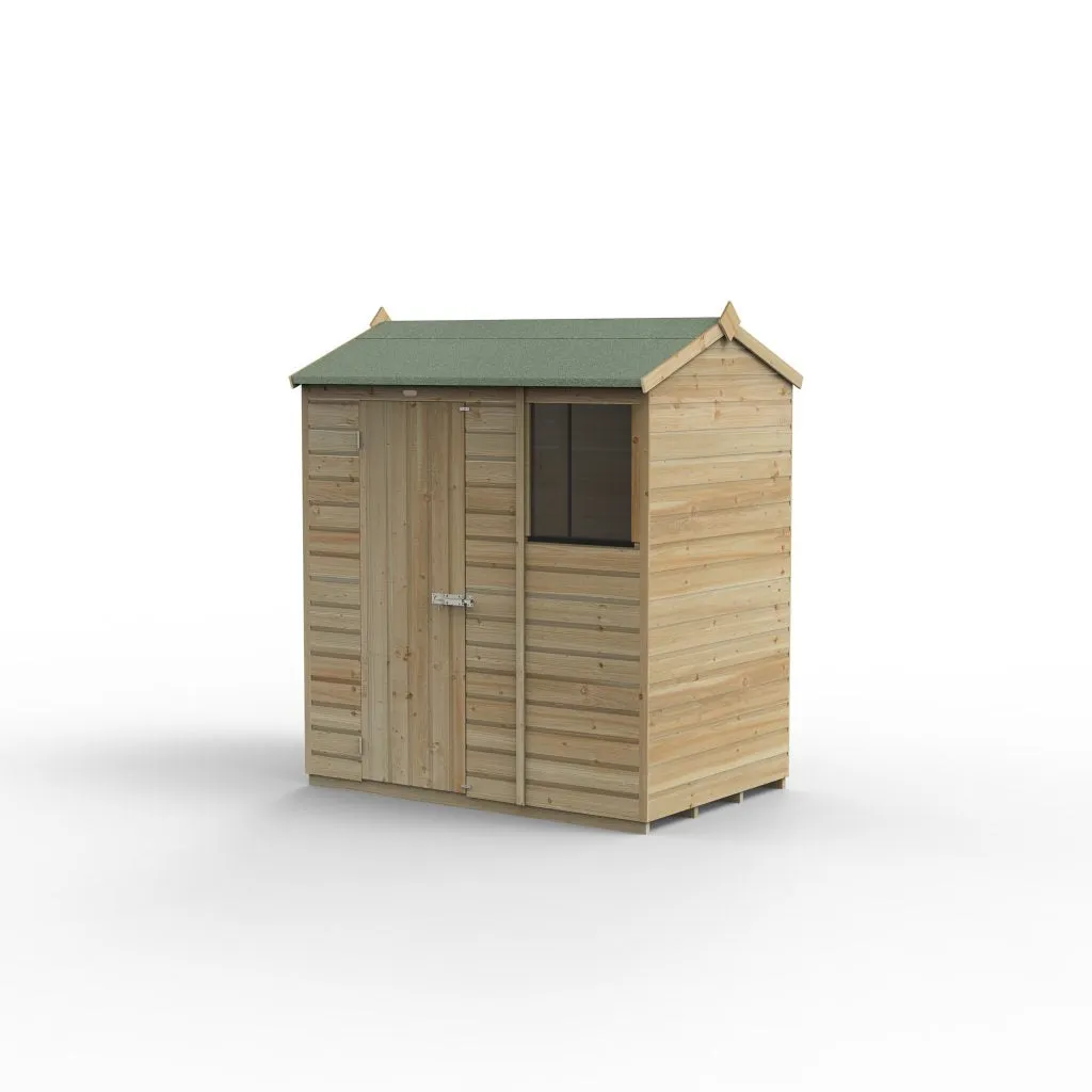 Forest Garden Beckwood 6x4 Reverse Apex Shed with Window