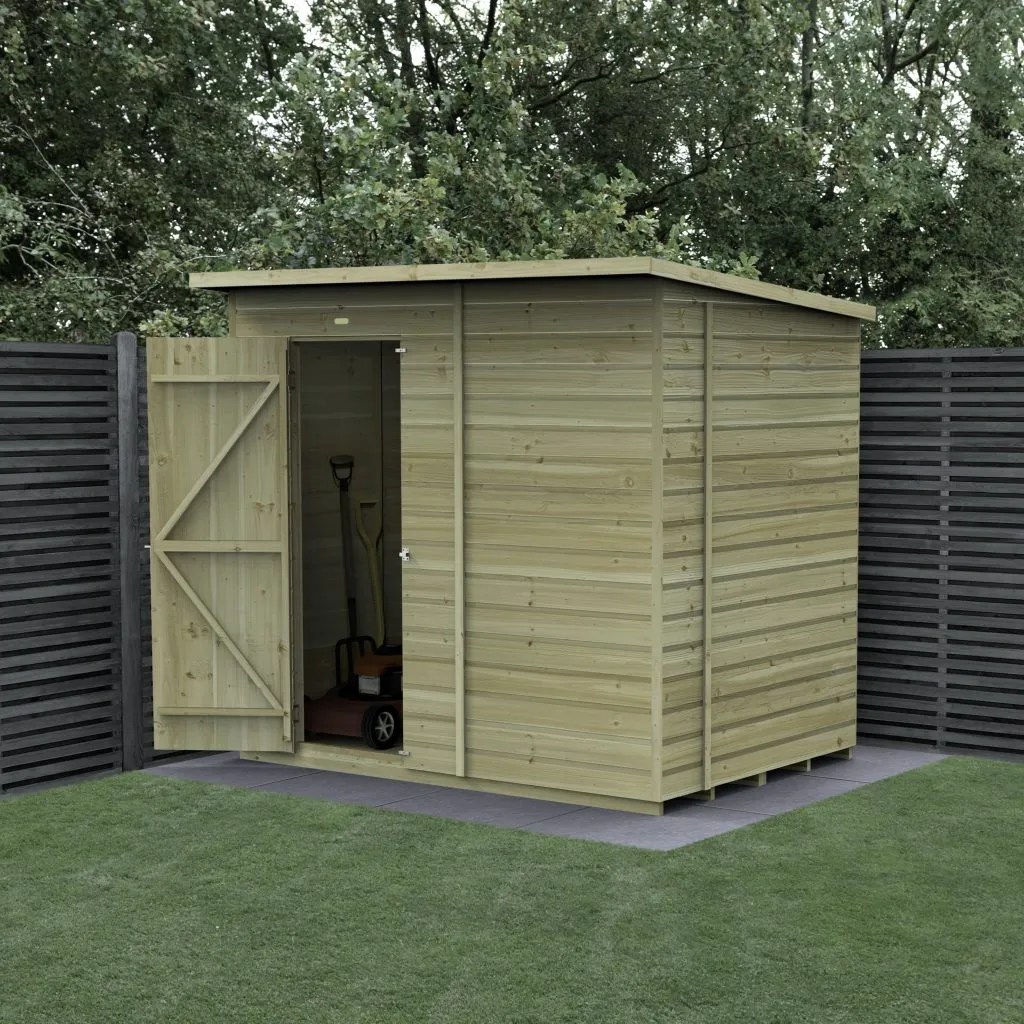 Forest Garden Beckwood 7x5 Pent Shed without Windows