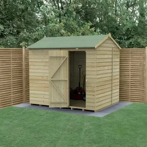 Forest Garden Beckwood 8x6 Reverse Apex Shed without Windows