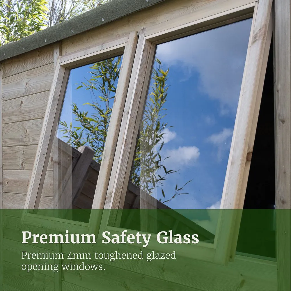 Forest Garden Timberdale 10x6 Apex Shed without Windows
