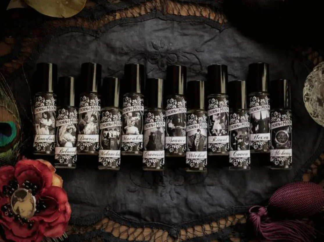 Fragrance Oil - Macabre - Violets, Dark Cherries, Leather, Musk - Peculiar Perfume