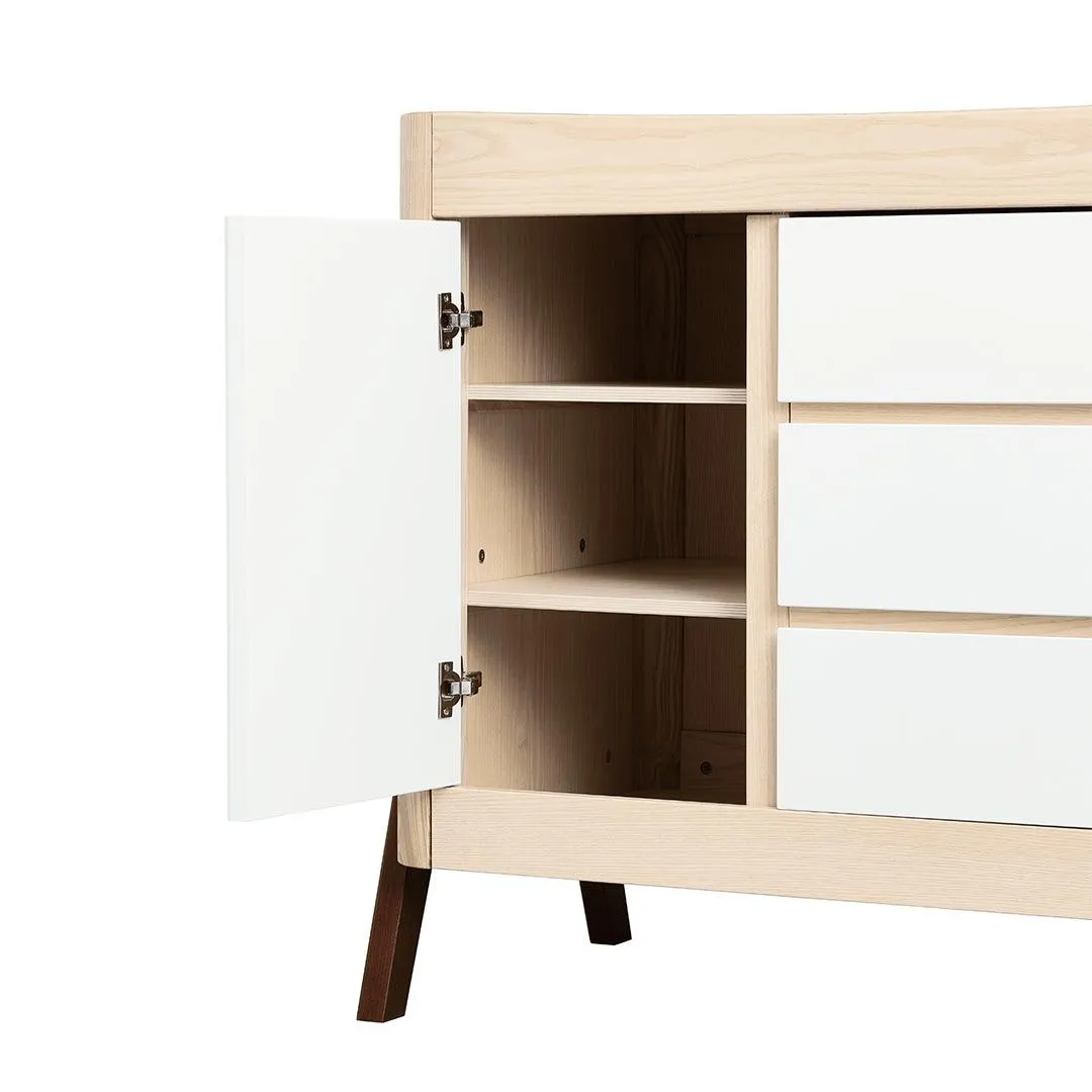 Gaia Baby Hera Cot Bed   Dresser   Wardrobe Three Piece Bundle - Natural   Walnut