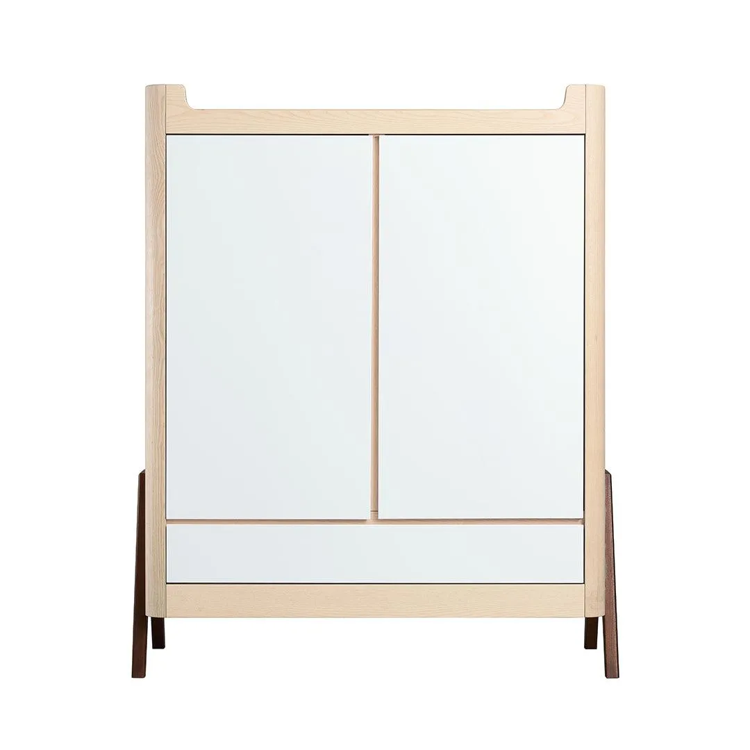 Gaia Baby Hera Cot Bed   Dresser   Wardrobe Three Piece Bundle - Natural   Walnut