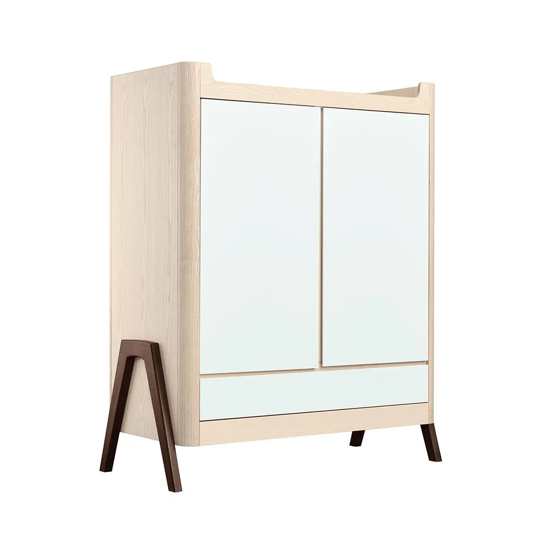 Gaia Baby Hera Cot Bed   Dresser   Wardrobe Three Piece Bundle - Natural   Walnut