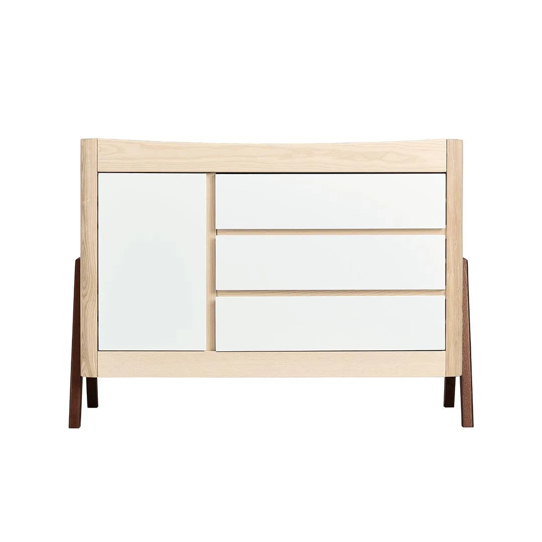 Gaia Baby Hera Cot Bed   Dresser   Wardrobe Three Piece Bundle - Natural   Walnut