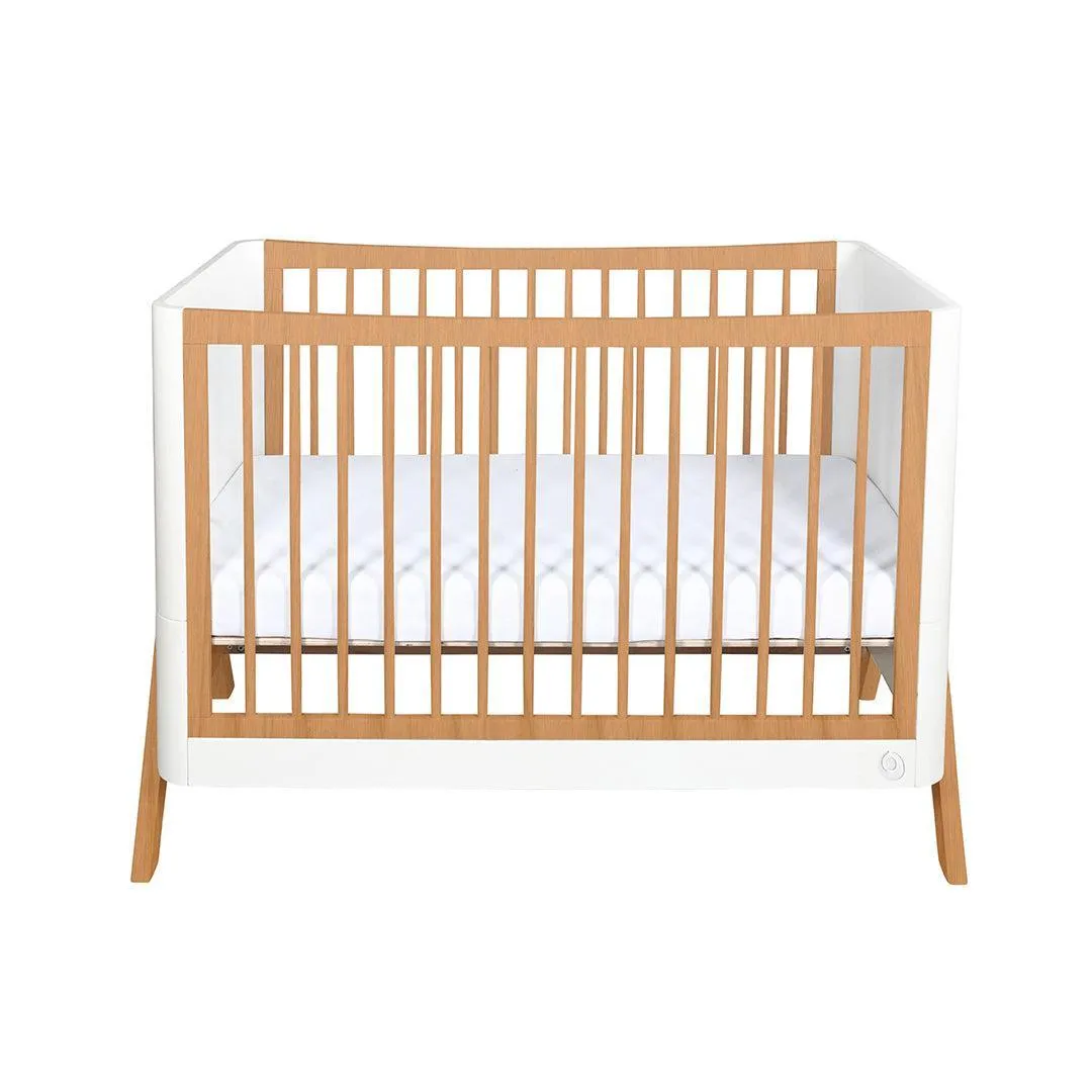 Gaia Baby Hera 'Studio Edit" Two Piece Set (Cot & Dresser) - White / Oak