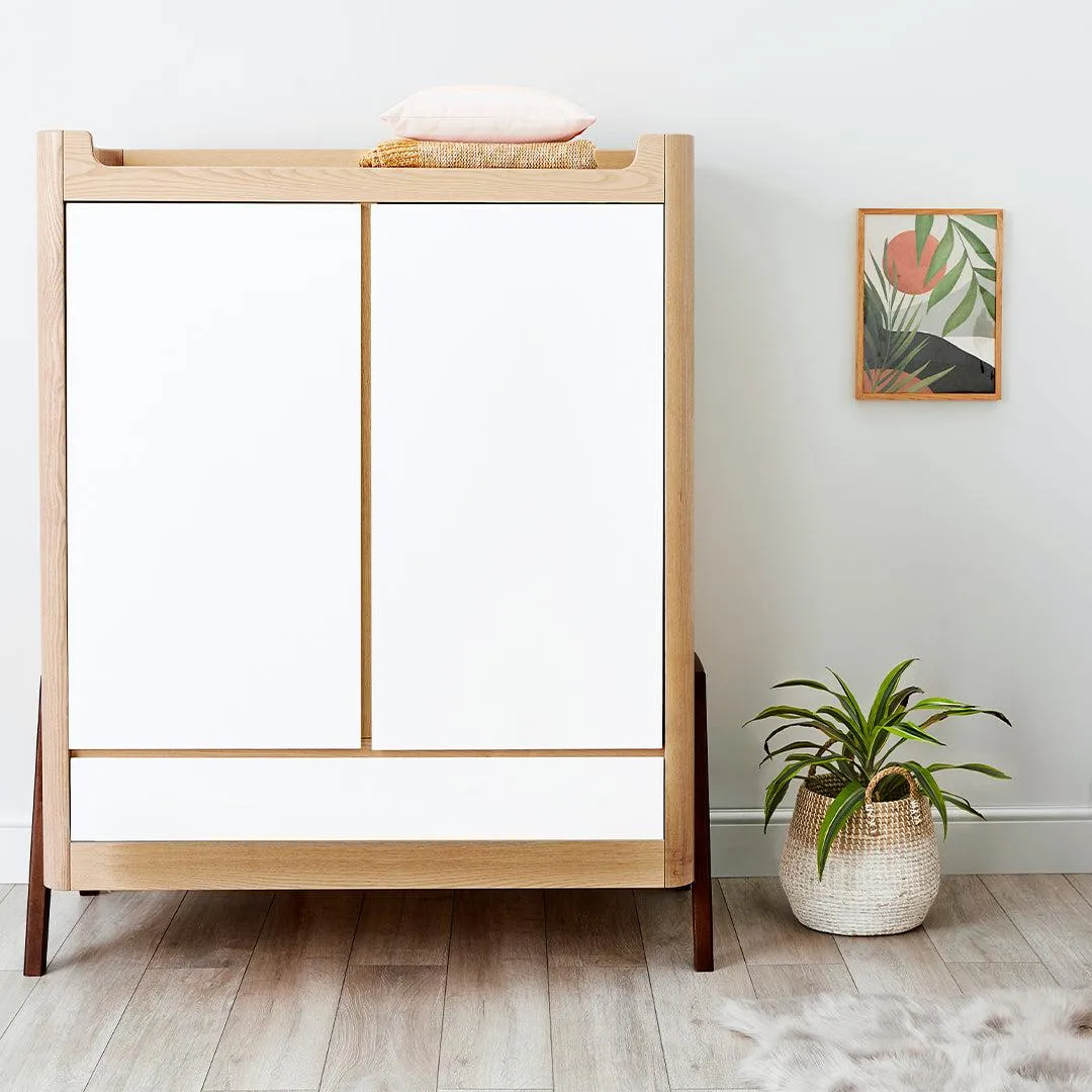 Gaia Hera Wardrobe - Natural   Walnut