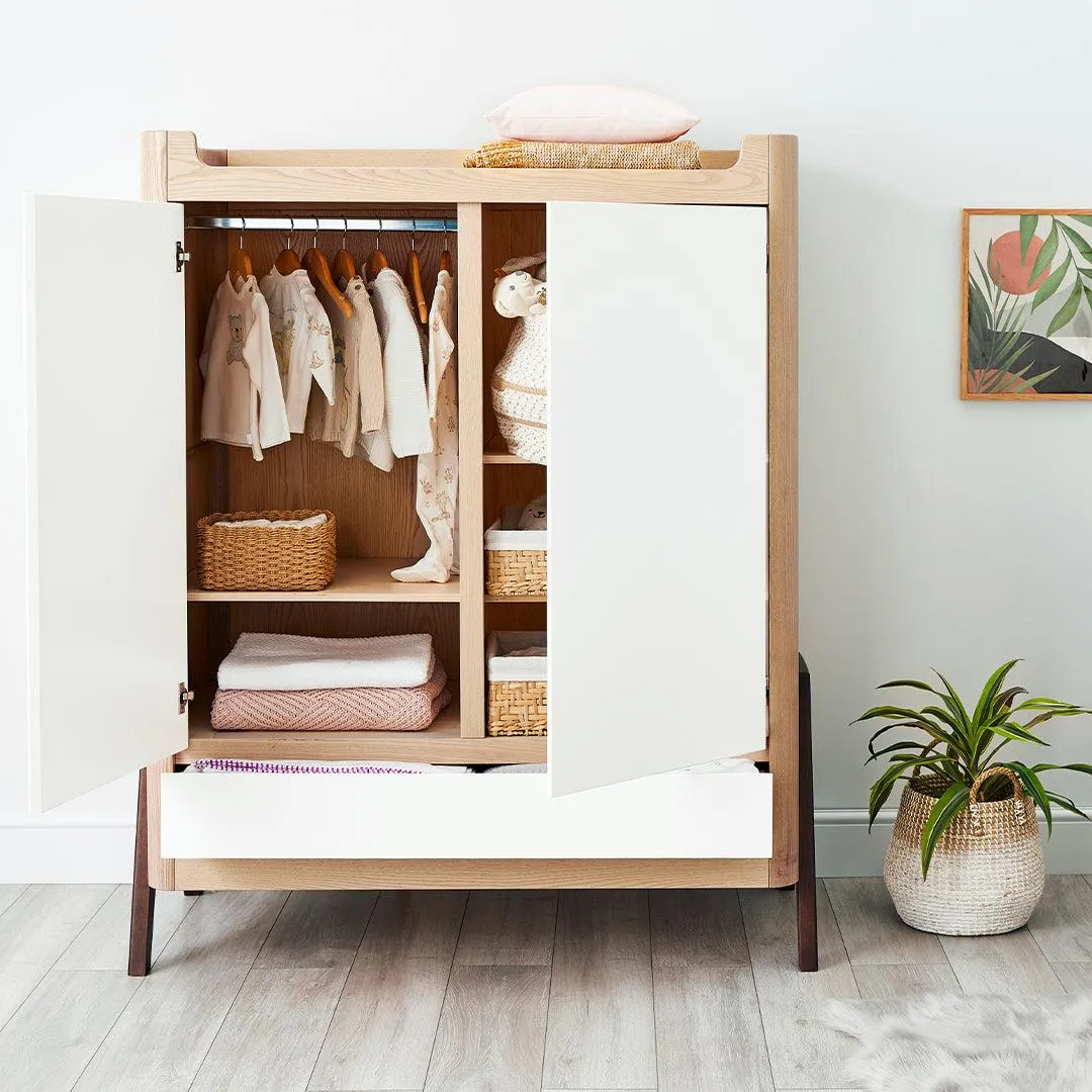 Gaia Hera Wardrobe - Natural   Walnut