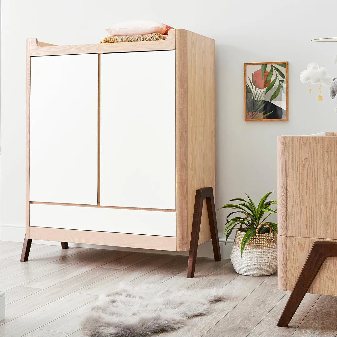 Gaia Hera Wardrobe - Natural   Walnut