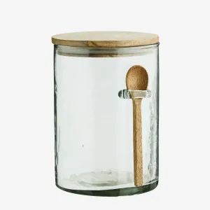 Glass Jar with Spoon