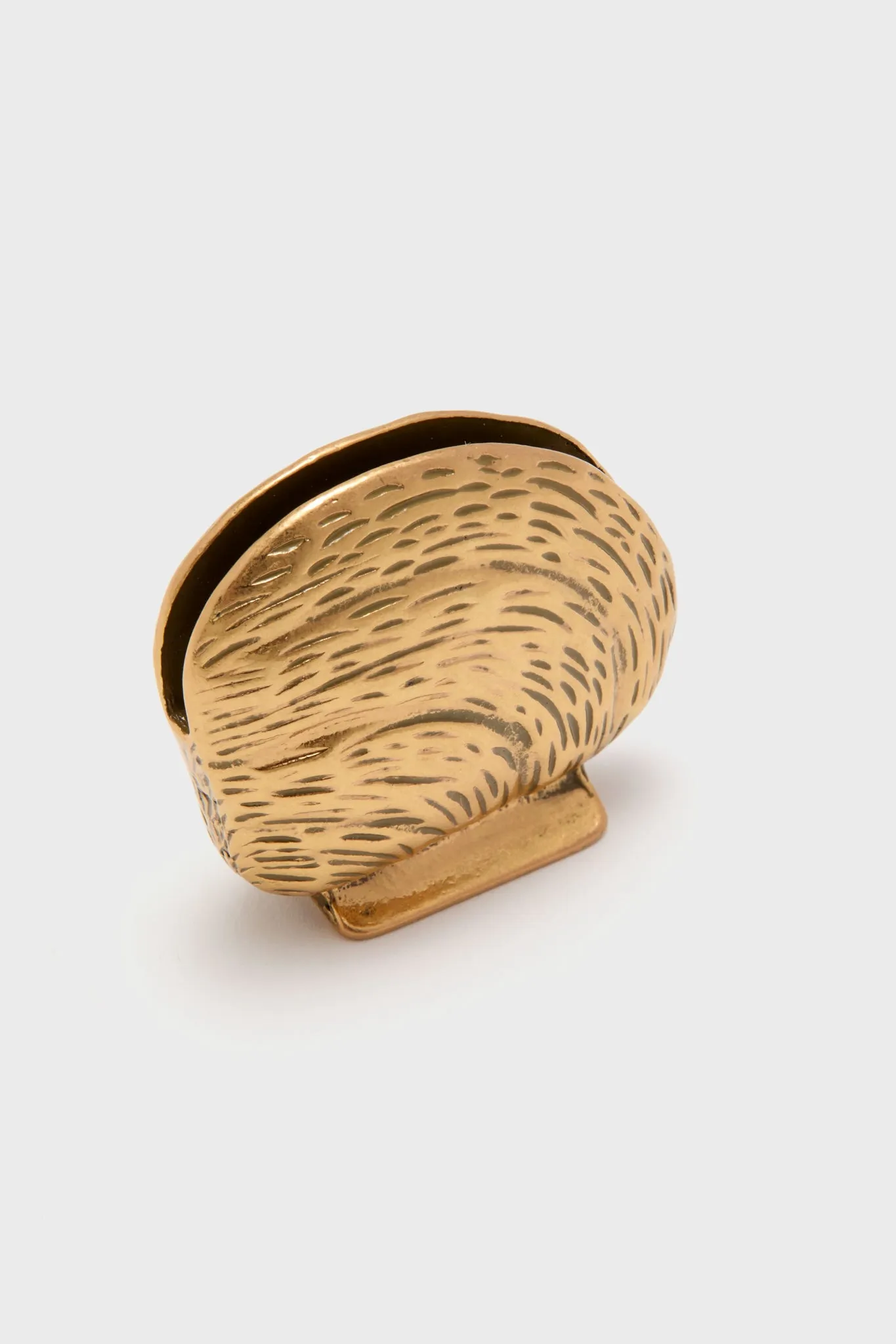Gold Clam Shell Placecard Holders Set of 4