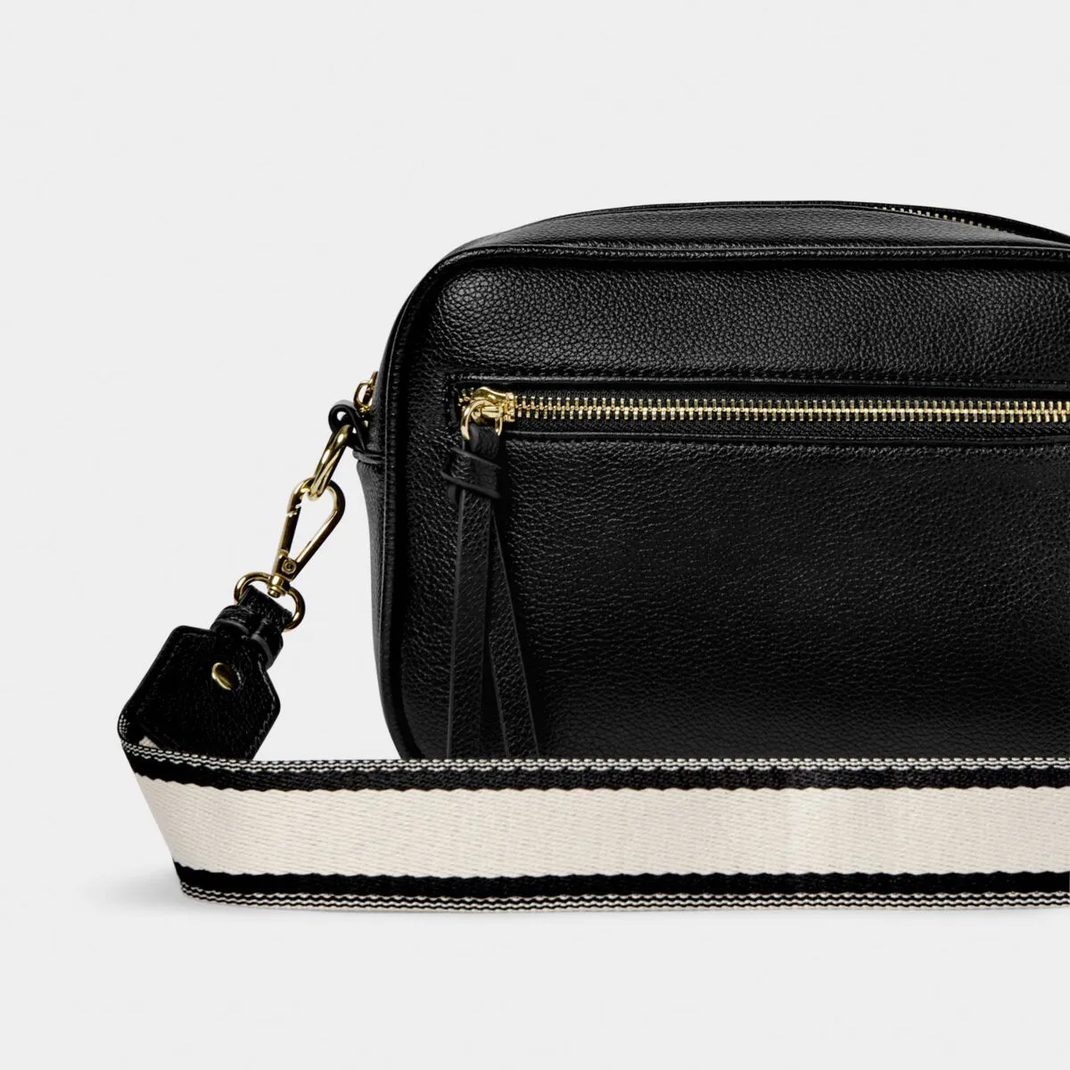 Hallie Double Strap Bag | Black