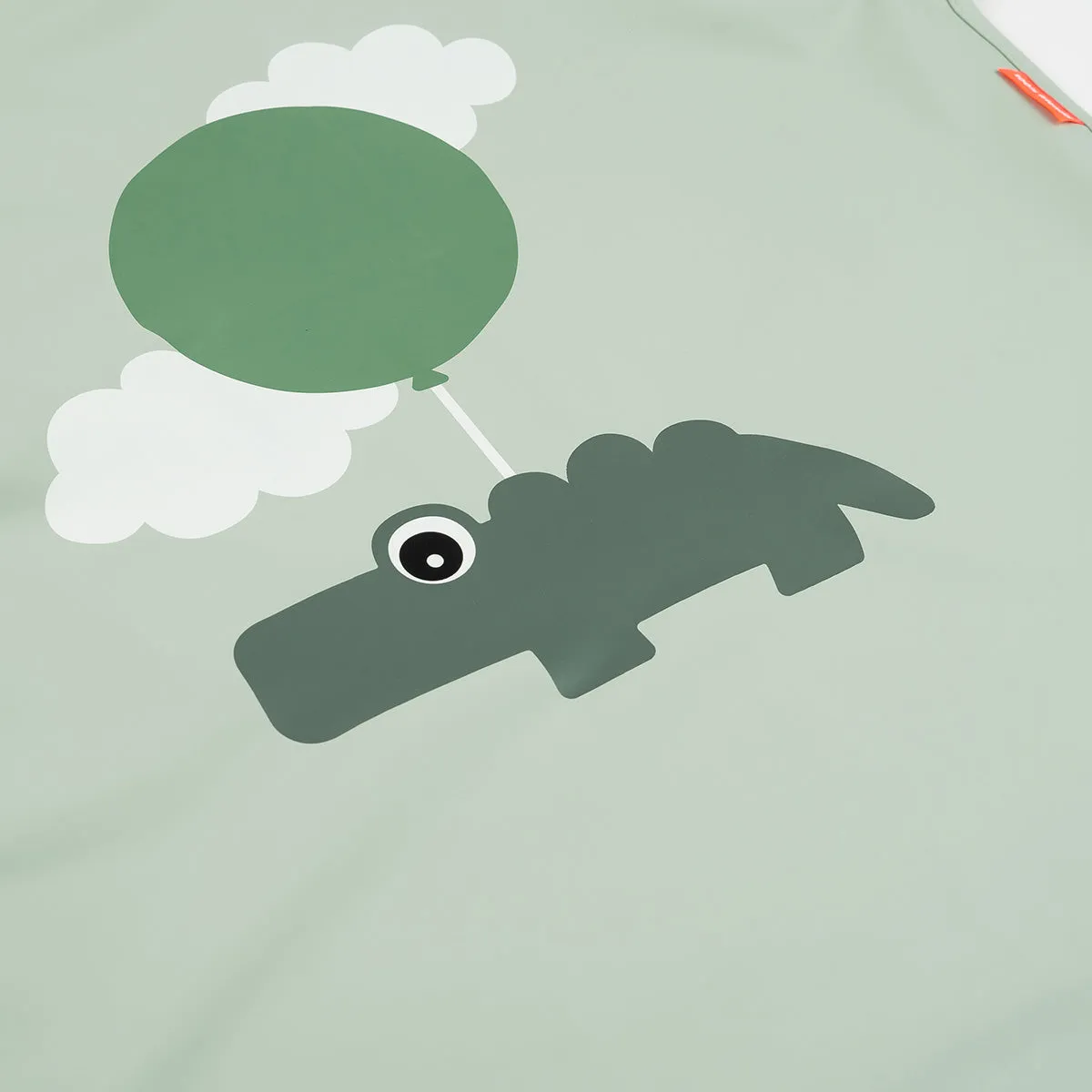 Happy Clouds Waterproof Kids Apron | Green