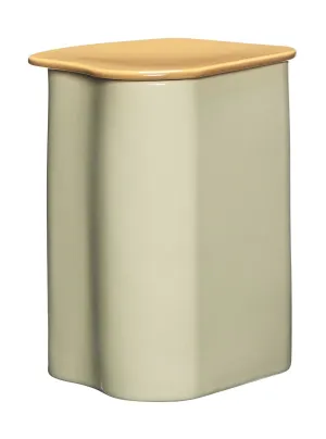 Hübsch Amare Storage With Lid Small, Sand/Brown