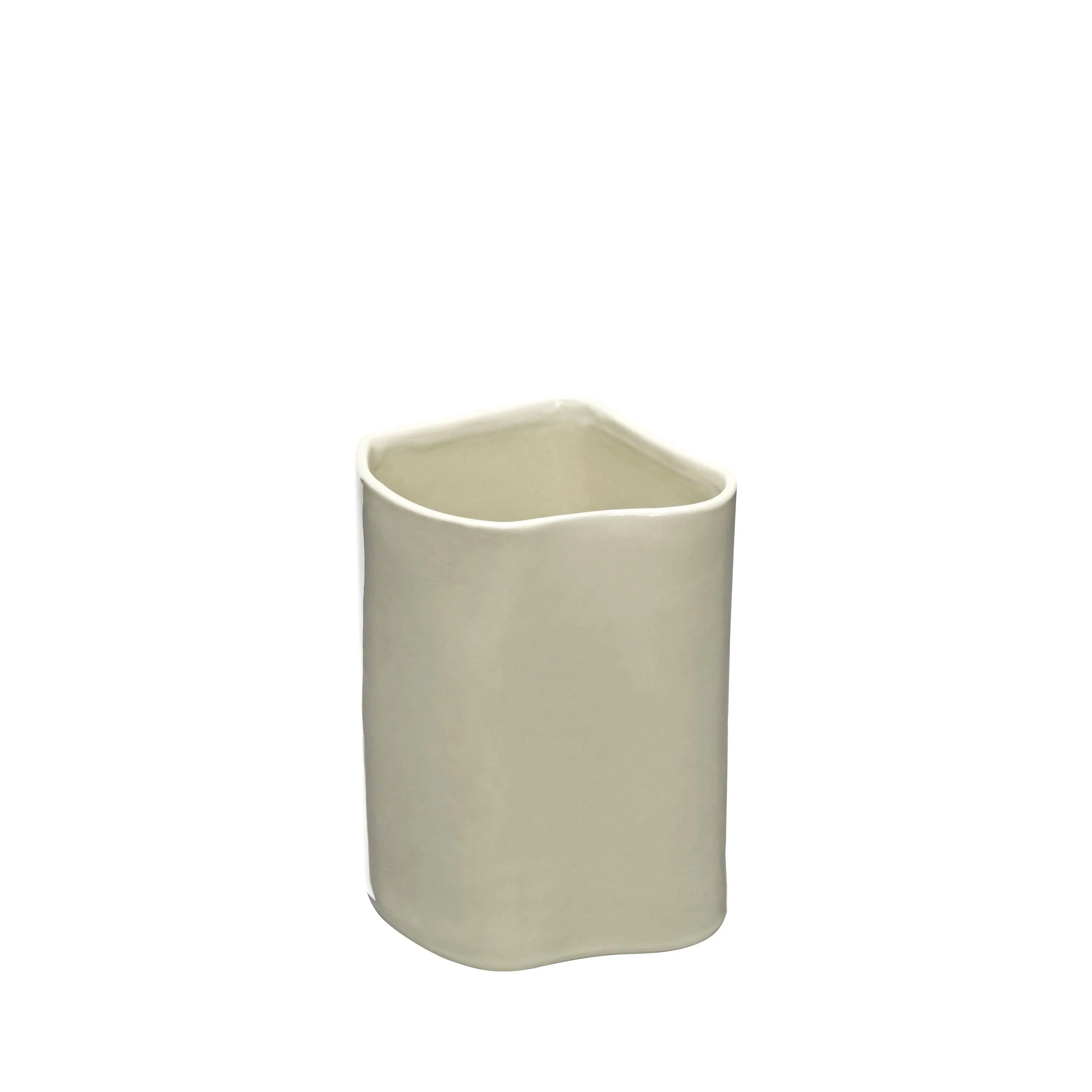 Hübsch Amare Storage With Lid Small, Sand/Brown