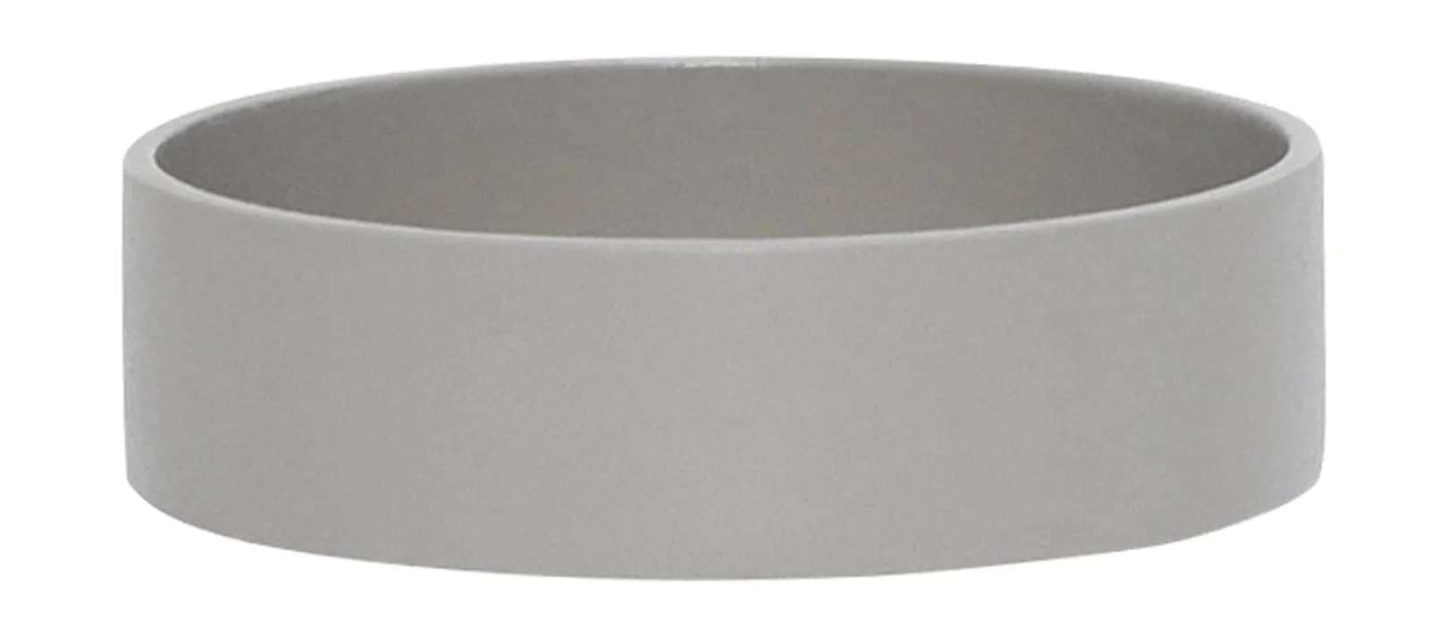 Hübsch District Storage Tray Round, Light Grey