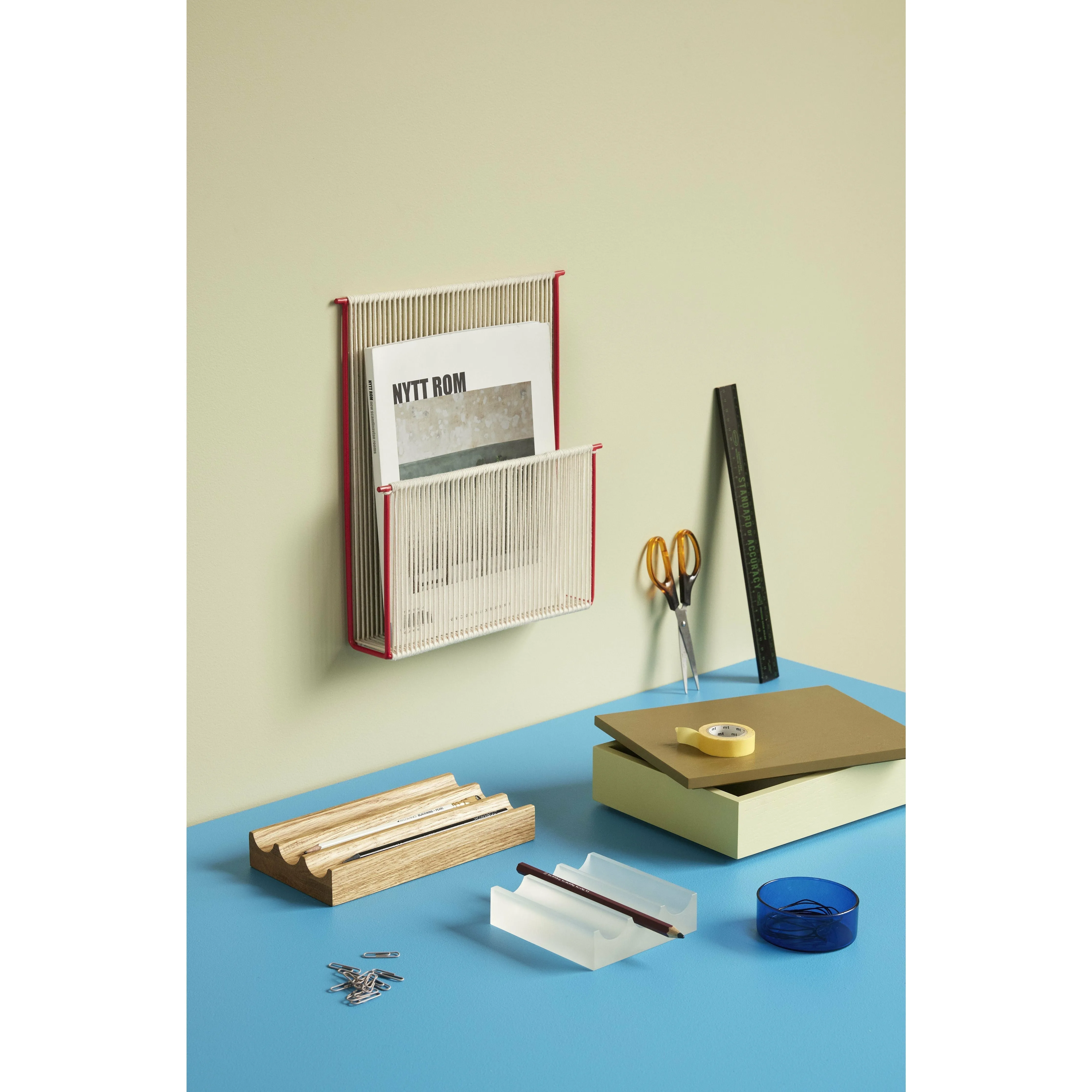 Hübsch Libre Storage Box Light Green