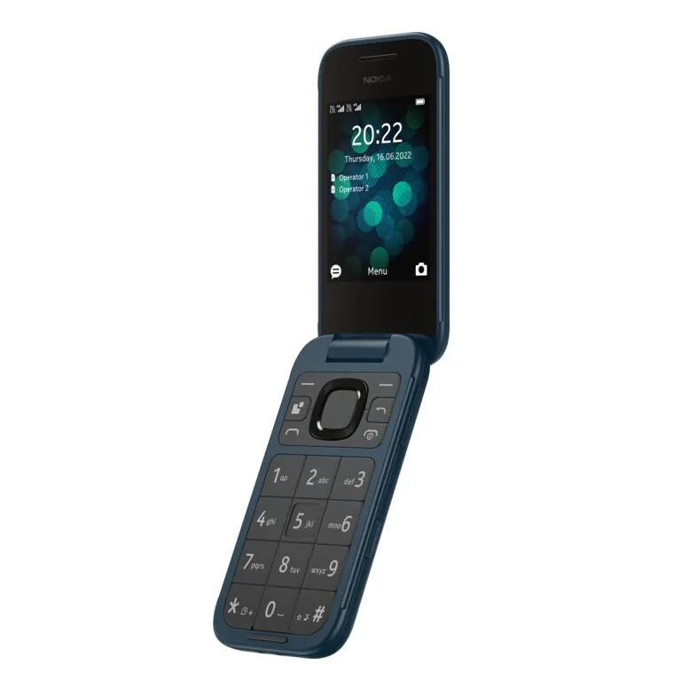 HMD Nokia 2660 Flip - 4G, VoLTE, 2,8" 1,77", 0,3MP, 48MB/128MB, Blue