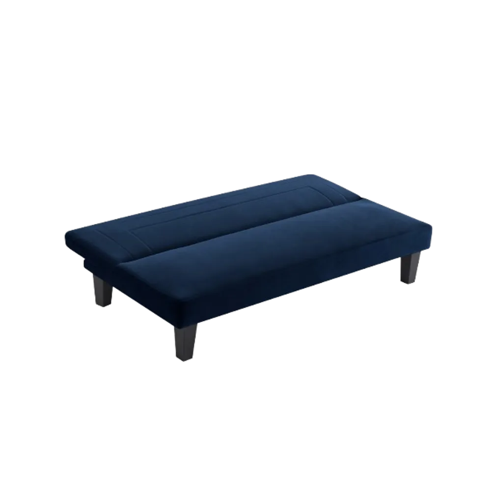 Home Basics Fabric Sofa Bed Blue #4546