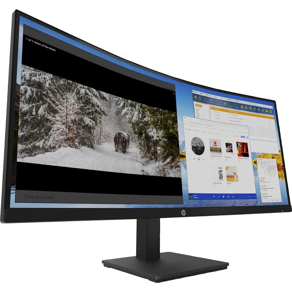 HP 34" M34d WQHD Curved Monitor  | 3B1W4AA#ABU